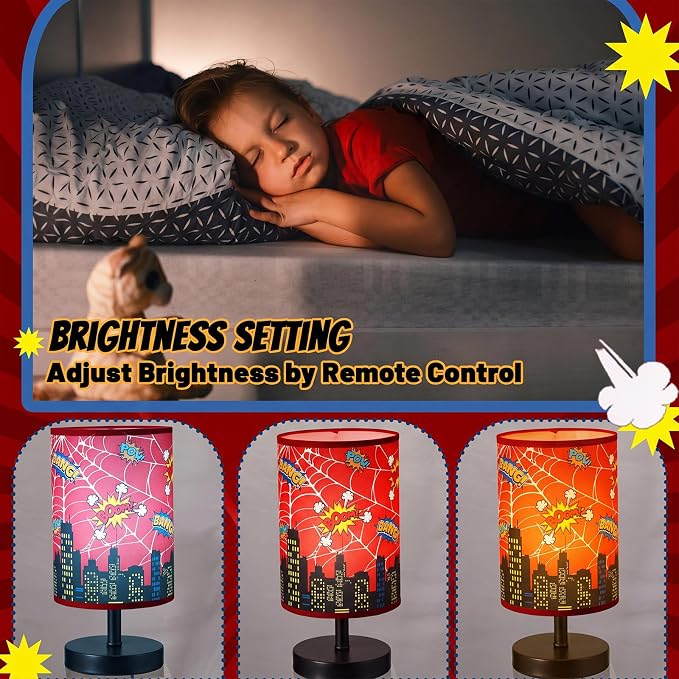 Glooglitter City Table Lamp 3 Colors Dimmable Lights 11.02 x 5.12 Inch Hero Night Light Skyscraper Building Bedside Lamps Decoration for Bedroom Desk Birthday Gifts for Christmas - Image 4