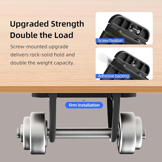 Upgraded Laptop Charger Holder,Adjustable Silicone Strap Power Brick Organizer With Heat Dissipation,Under Desk Cable Management Mount For Most Power Adapters,Chargers, Included Screws & Adhesive - Image 3