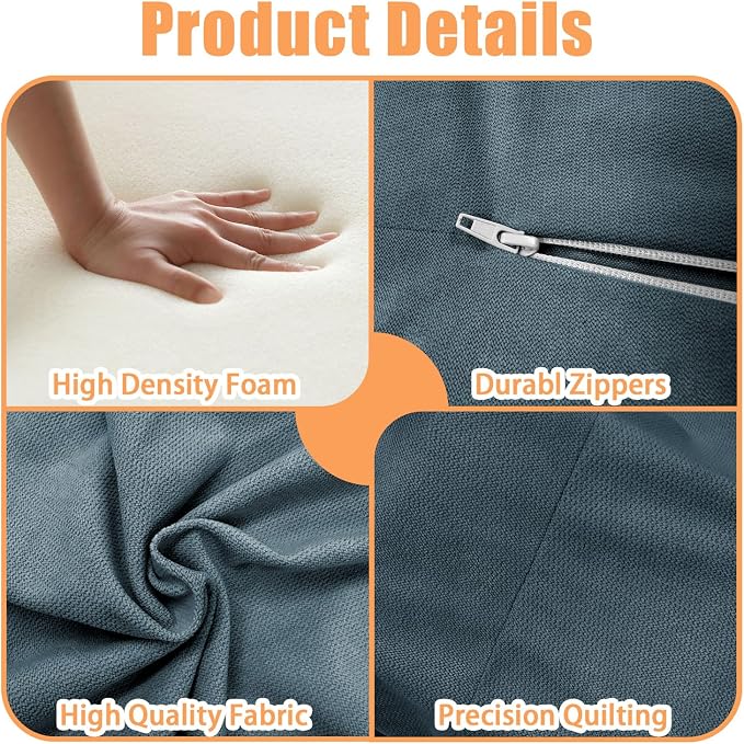 Reading Pillow for Adults, Supportive Lap Desk & Gaming Pillow for Bed, Couch, Floor, Simple Design with Ergonomic Arm Rest for Reading, Working, Gaming, Knitting 4 Color Options (Navy) - Image 4