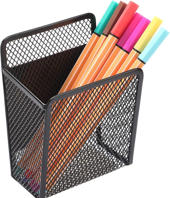 Magnetic Pencil Holder - Extra Strong Magnets Mesh Marker Holder by zeyce