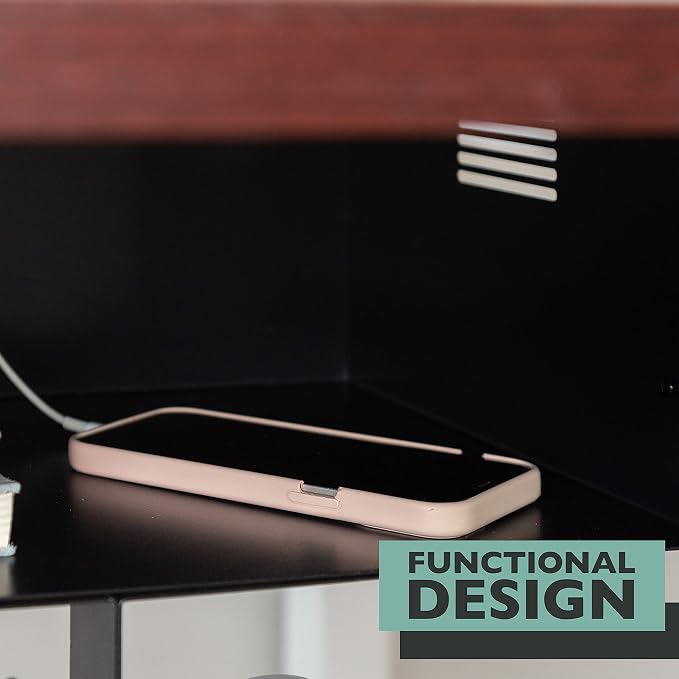 Ilyapa Under Desk CPU Mount, Steel Under Desk Computer Mount Vented Sides, PC Wall Storage, Laptop Stand, Shelf for Office Storage, 4x12x11 Inches - Image 5