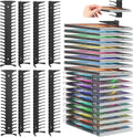 8 Pack DVD Shelf for Wall Mount, Floating Metal DVD Rack and Video Game Storage for Standard DVD CD Cases, Heavy-Duty Media Organizer Holder for PS, Xbox, PS5, PS4, Holds up to 152 by Unknown