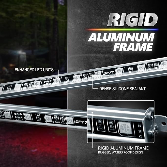 OPT7 Aura Pro RGB Aluminum Golf Cart Underglow with App & Remote, 12V - Image 4