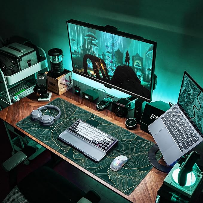 Canjoy Gaming Mouse Pad, 31.5x15.7in Large Mouse Pads for Desk Keyboard Pad | Desk Mat for Keyboard and Mouse Computer Big Full Size Desk Pad with Non-Slip Rubber Base and Stitched Edge for Home Office - Image 7