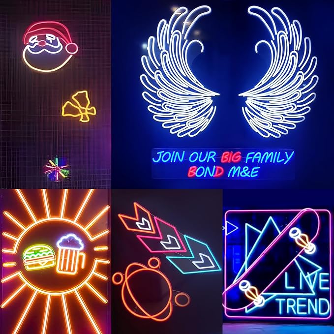 KANTUTOE LED Neon Rope Lights, 13.1ft RGB LED Light Strip, 24V Music Sync App/Remote Control DIY Rope Light, IP67 Waterproof Gaming Neon Strip Lights for Bedroom Indoor Oudoor Décor - Image 6