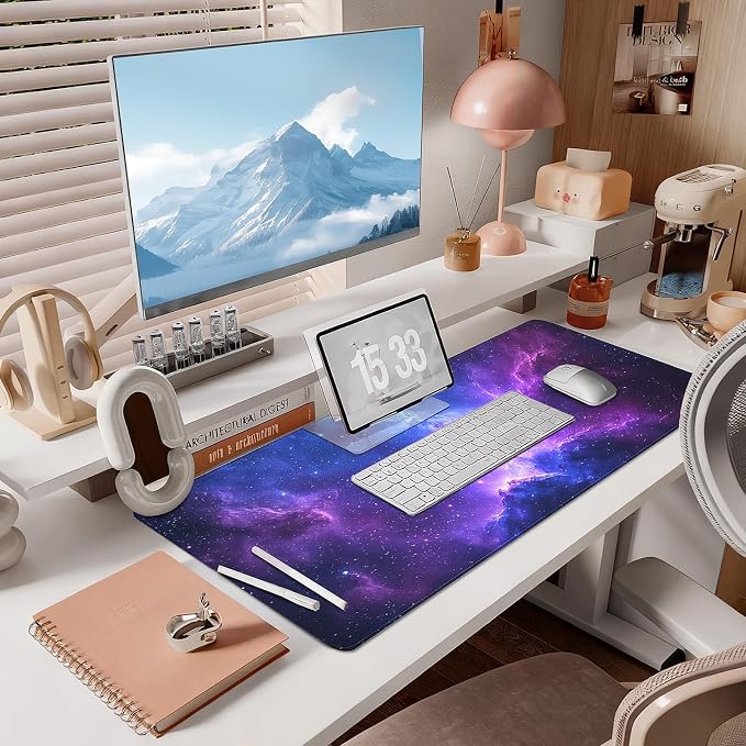Mouse Pad Gaming - Desk Mat for Keyboard and Mouse - Large Mouse Pad for Desk, Mousepad (35.4" X 15.7") with Non-Slip Base, Desks Pad Mat Office and Home - Image 7