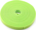 Reusable Fastening Tape Cable Ties 3/4 Inch Double Side Hook Roll (25 Yard, Green) by SAISN