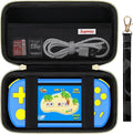 Supmay Carrying Case Compatible with CCTU / TEBIYOU Kids Handheld Games Preloaded 218 Retro Video Games, Portable Gaming Electronic Toys Storage Holder Travel Bag with Mesh Pocket, Black(Cube) by Supmay