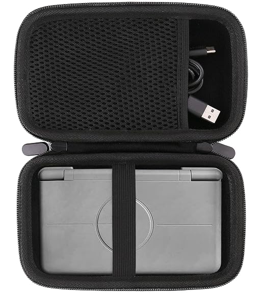 Hard EVA Carrying Storage Case Compatible with Retroid Pocket Flip 2 / Retroid Pocket Classic Retro Game Handheld Console Protective Travel Storage Box (Black) by JINMEI