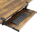 AX WABER Keyboard Tray Under Desk Pull Out with Extra Sturdy C Clamp Mount System, 27.3 (32.5 inch Including Clamps) x 11 Inch Slide-Out Platform Computer Drawer for Typing Vintage AX01WG02 by 1