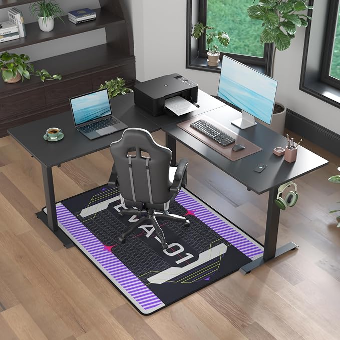 Neon Genesis Evangelion Non-Slip Floor Chair Mat 35"×47" for Gaming Chair Mat - Image 5