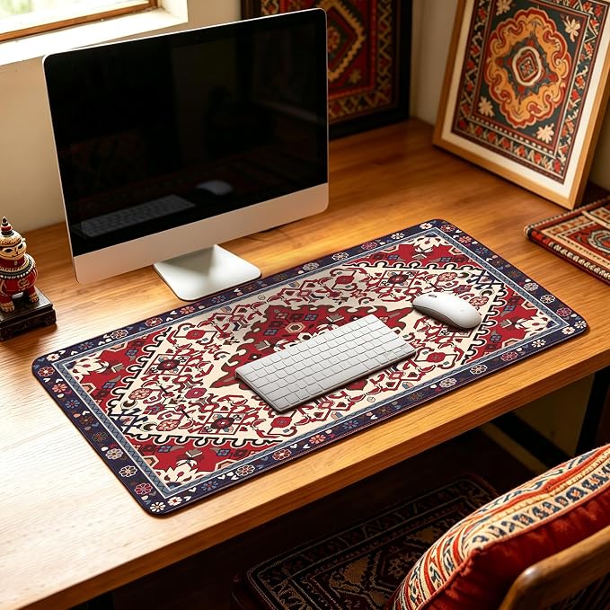 Mouse Pad Gaming - Desk Mat for Keyboard and Mouse - Large Mouse Pads for Desk, Gaming Mousepad with Non-Slip Base, Desks Pad (31.5" X 11.8") for Game, Office and Home - Image 5