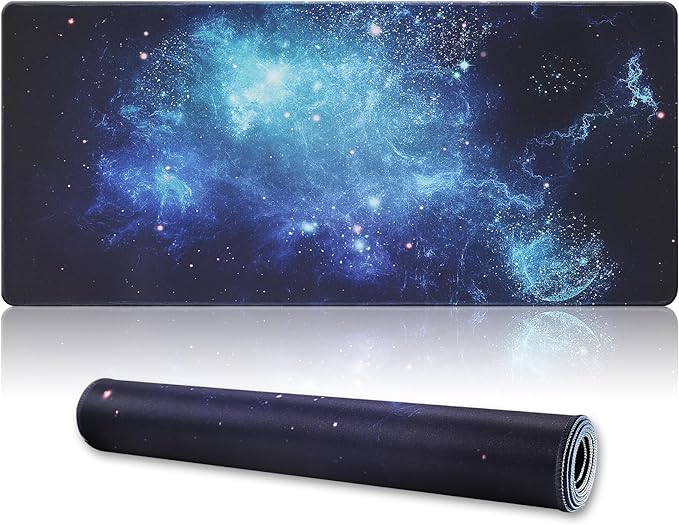 XXL Gaming Mouse Pad 35.4x15.7 Professional Large Mouse Pad & Computer Game Mouse Mat-90x40 Spacebluedot by Cmhoo