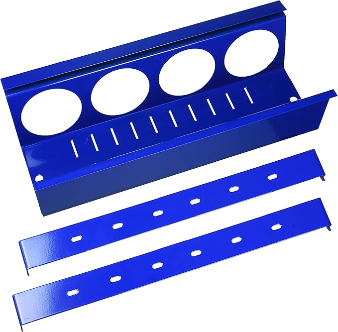 Wall Control Pegboard Spray Can Holder Bracket and Aerosol Can Organizer Pegboard and Slotted Tool Board - Blue by Wall+Control