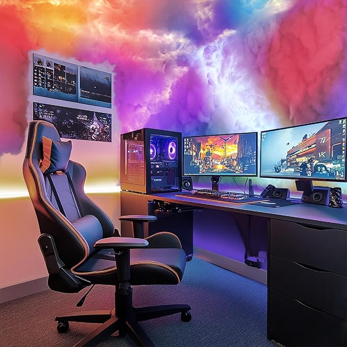 Cloud Light Thundercloud LED - 3D Cotton with RGB Music Sync by fusehome