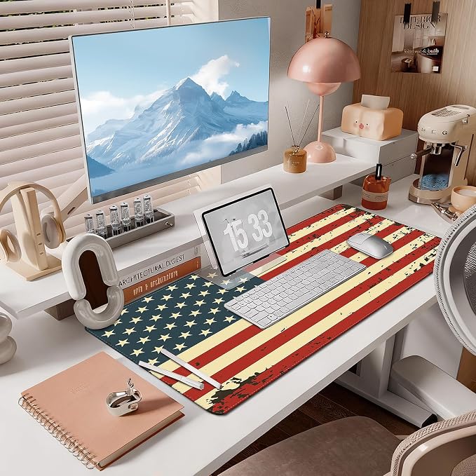 Mouse Pad Gaming - Desk Mat for Keyboard and Mouse - Large Mouse Pad for Desk, Mousepad (35.4" X 15.7") with Non-Slip Base, Desks Pad Mat Office and Home - Image 7
