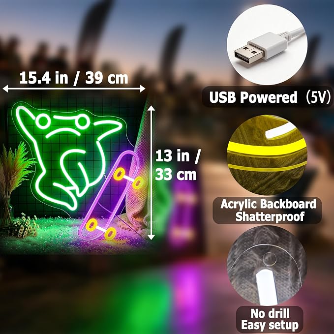 Frog Neon Lights Signs Neon Sign Led Sign Light for Wall Decor - Image 3