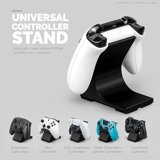 Game Controller Desktop Holder Stand (2 Pack) - Universal Design for Xbox ONE, PS5, PS4, PC, Steelseries, Steam & More, Reduce Clutter UGDS-05 by Brainwavz - Image 3