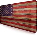 American Flag Gaming Mouse Pad, Suitable for Office and Study Keyboard Pads | Large Extended Mouse Pad; Full Desk Coverage; Waterproof Coating; Stable Anti-Slide Base For Gaming, Office, Study Daily Use by LQFIWSS