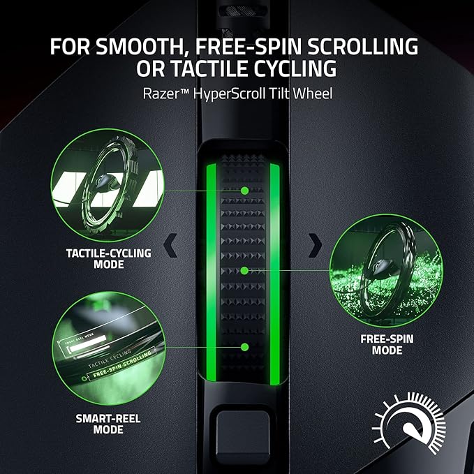 Razer Basilisk V3 Customizable Ergonomic Gaming Mouse + Gaming Mouse Bungee V3 Chroma Bundle - Image 3
