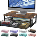 gianotter Computer Monitor Stand Riser with Drawer | Wood Desk Organizers and Accessories Desk Accessories & Workspace Desktop Organizers Storage for Printer Stand (Wood) by gianotter