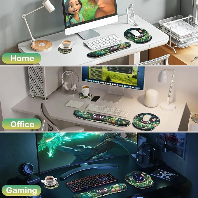 Ergonomic Keyboard Wrist Rest, Mouse Pad with Wrist Rest Anime - Image 7