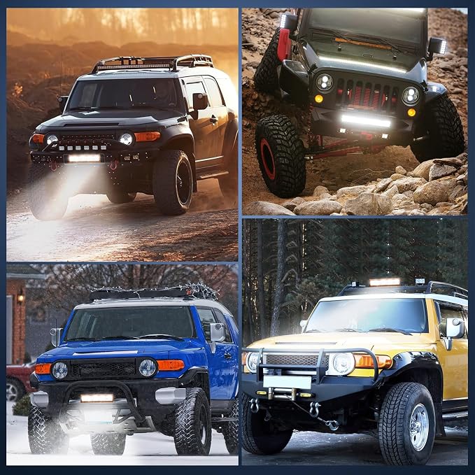 Nilight LED Light Bar 12Inch 300W Flood Spot Combo Triple Row Driving Lamp - Image 7