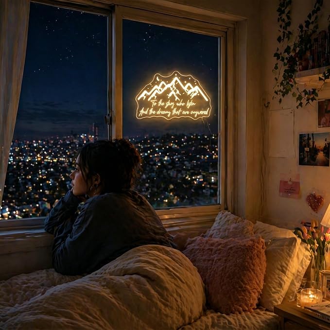 Neon Sign, Mountain Neon Signs for Wall Decor LED Signs Neon Light - Image 6
