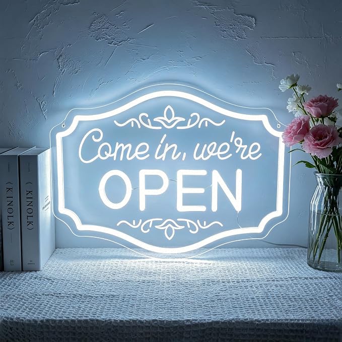 Neon Sign, Open Neon Signs for Wall Decor LED Signs Neon Light by GdbkabfNeonSign