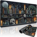 Mystical Gothic Library Large Gaming Mouse Pad Desk Mat 31.5x15.7 | Extended Mousepad, Non-Slip Rubber Base , Stitched Edges, for Computer/Laptop/Office/Home by Mcapirivo