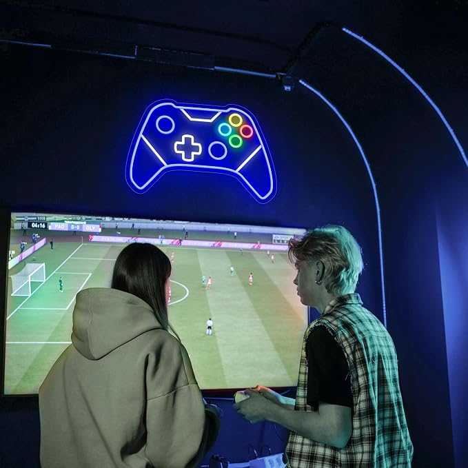 Gamer Neon Sign, Gaming Neon Sign for Gamer Room Decor, Gaming Lights for Wall Decor, Boys Bedroom and Video Game Room, USB Powered Adjust Brightness Gaming Led Sign, Gamer Gifts for Kid, Teen, Boy - Image 2