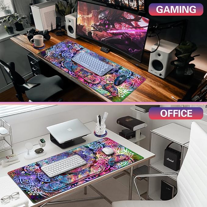 Canjoy Desk Mat with Wrist Rest, Keyboard and Mouse Pad Wrist Support Pad ﻿ - Image 7