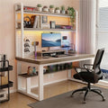 47in Gaming Desk with Pegboard and Hutch Computer Workstation | Optimize Your Space with This Study Table. Features A Steel Frame, Vertical Hutch, and Storage Shelves.(K,100CM/39.3IN) by Unknown