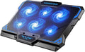 Laptop Cooling Pad, Laptop Cooler with 6 Quiet Led Fans for 15.6-17 Inch Laptop Cooling Fan Stand, Portable Ultra Slim USB Powered Gaming Laptop Cooling Pad, Switch Control Fan Speed Function by LIANGSTAR
