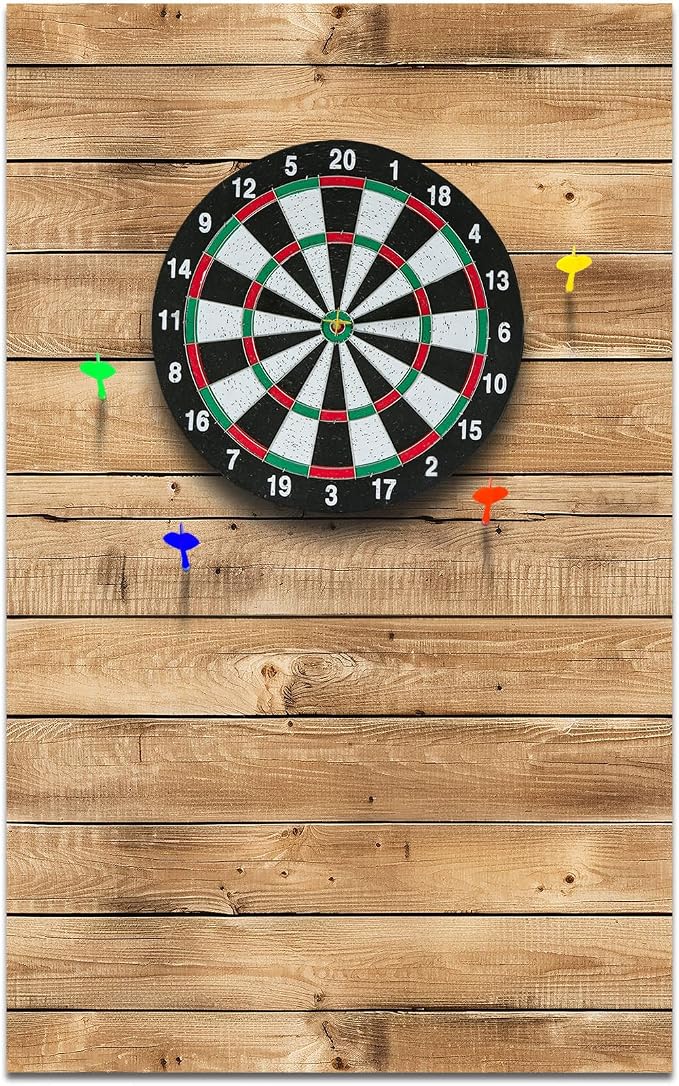 Hahafelt Felt Wood Grain Dart Board Wall Protectors Square Dart Board Backing Tiles Dartboard Backboard Cork Backboards Alternative by Hahafelt