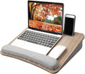 HUANUO Laptop Lap Desk with Cushion, Fit up to 15.6" Laptops, Woodgrain by HUANUO