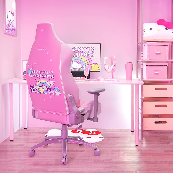 Razer Lumbar Cushion, Memory Foam Padding, Hello Kitty & Friends Edition | Lumbar Support for Gaming Chairs, Fully-Sculpted Lumbar Curve, Memory Foam Padding, Wrapped in Plush Velvet - Image 6