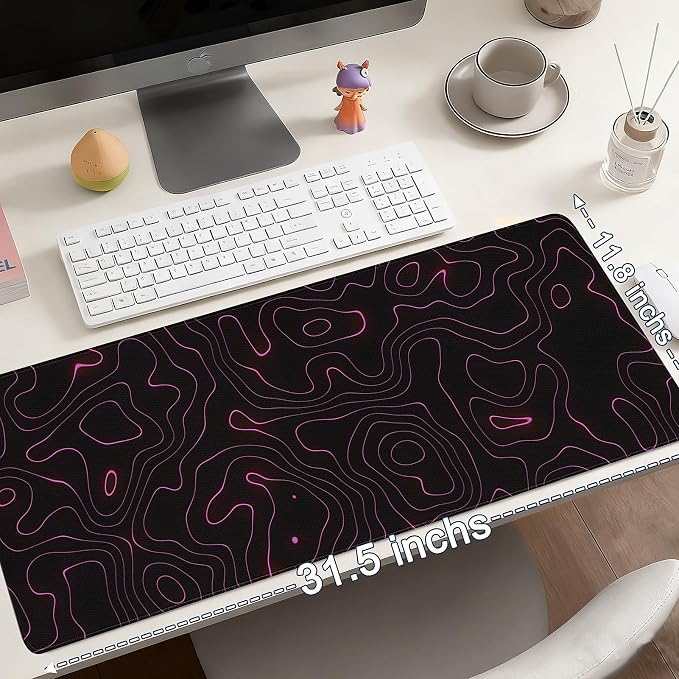 Mouse Pad Gaming - Desk Mat for Keyboard and Mouse - Large Mouse Pads for Desk, Gaming Mousepad with Non-Slip Base, Desks Pad (31.5" X 11.8") for Game, Office and Home - Image 6