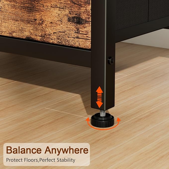 LOAKEKEL Night Stand, Small Nightstand with Charging Station - Image 8