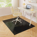 Black Office Chair Mat for Hardwood Floor, 48 x 72 in Desk Floor Protector | Heavy Duty Plastic Floor Mat, Smooth Rolling, Easy to Clean, Protects Wood & Tile Floors, Ideal for Computer & Gaming Chairs by OstepDecor
