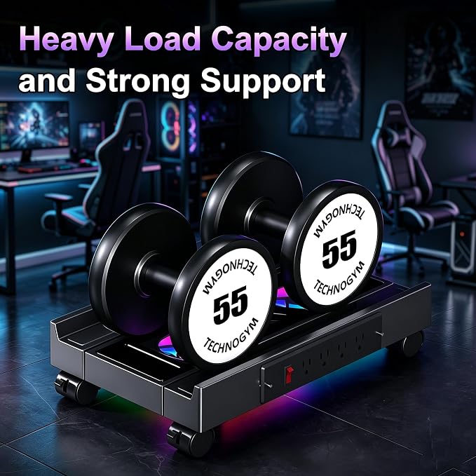 Adjustable PC Tower Stand with Cooling Fans, Outlet, Fits Most PC - Image 8