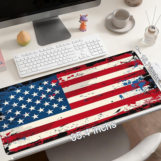 Mouse Pad Gaming - Desk Mat for Keyboard and Mouse - Large Mouse Pad for Desk, Mousepad (35.4" X 15.7") with Non-Slip Base, Desks Pad Mat Office and Home - Image 6