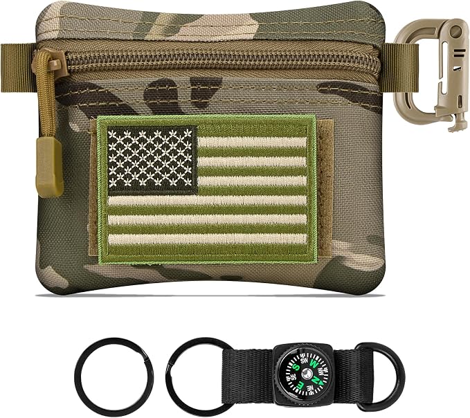 bvya Tactical EDC Compact Pouch Key Pocket Coin Purse ID Card Holder Accessories Organizer Pouch Waist Pack by Unknown