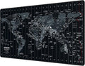 JIALONG Large Gaming Mouse Pad Extended Desk Mat XXL Mousepad with Non-Slip Keyboard Pad for Office Laptop, Computer and PC - 35.4 x 15.7 inches World Map by JIALONG