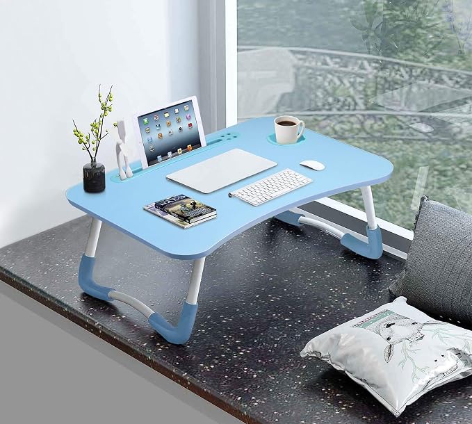 Slendor Foldable Lap Desk with Cup Holder for Bed, Couch, Floor - Image 5