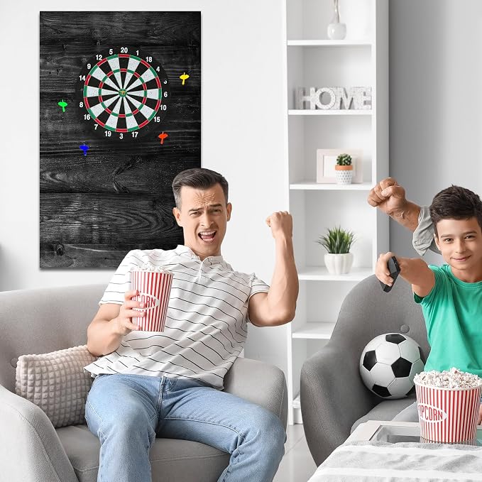 Hahafelt Felt Wood Grain Dart Board Wall Protectors Square Dart Board Backing Tiles Dartboard Backboard Cork Backboards Alternative - Image 5