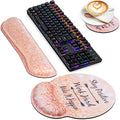 Mouse Pad with Wrist Rest, Canjoy 3-in-1 Keyboard Wrist Rest + Mousepad Set by Canjoy