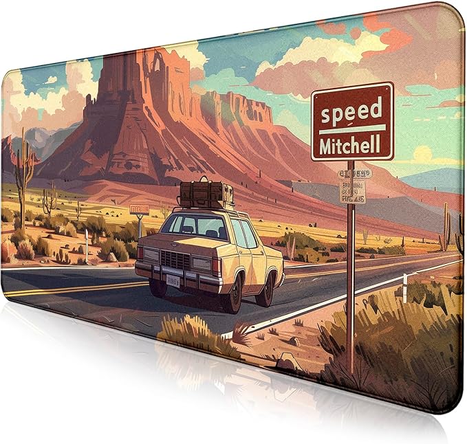 Natural Mountain View Gaming Computer Keyboard Pad, Computer Mouse Pad | Large Extended Mouse Pad; Full Desk Coverage; Waterproof Coating; Stable Anti-Slide Base For Gaming, Office, Study Daily Use by LQFIWSS