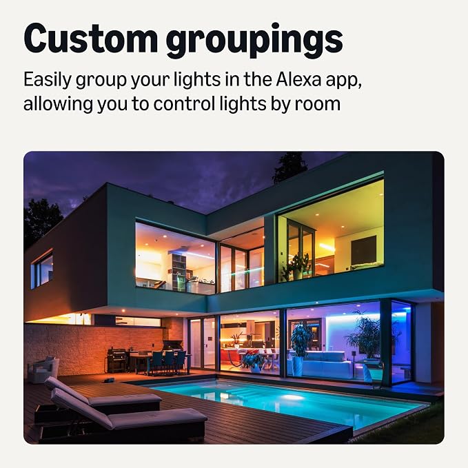 Amazon Basics Smart LED Light Strip, 32.8 Feet (2 Rolls of 16.4 Feet), RGB + Tunable White, Color Changing, App Control, Voice Control, Works with Alexa Only, 2.4 GHz Wi-Fi, No Hub Required - Image 6