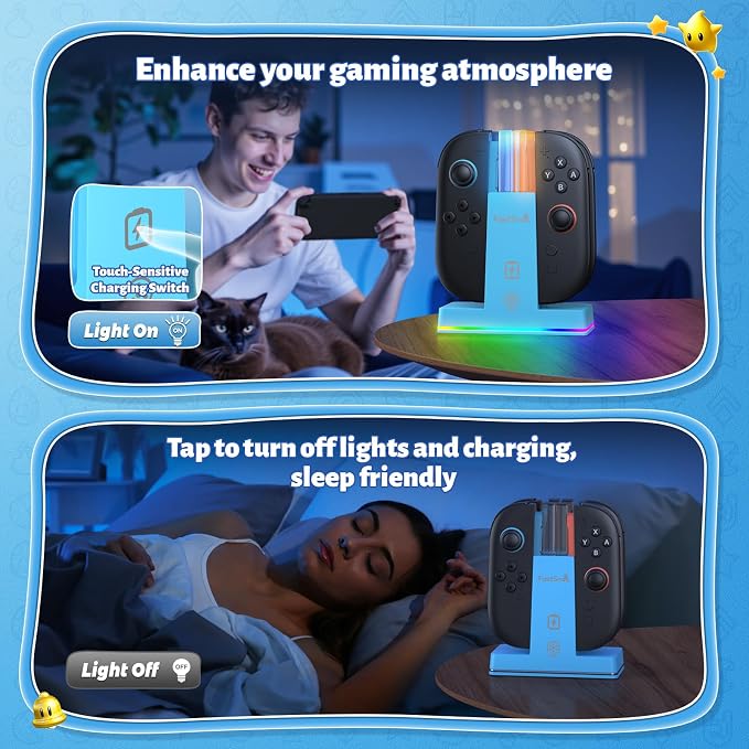 FASTSNAIL Switch 2 Controller Charger Dock for Nintendo Switch 2 for JoyCon - Image 5